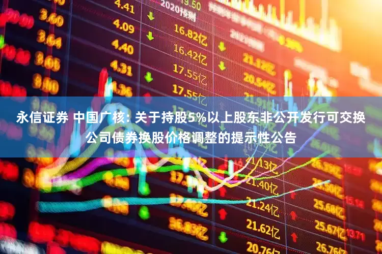 永信證券 中國廣核: 關(guān)于持股5%以上股東非公開發(fā)行可交換公司債券換股價格調(diào)整的提示性公告